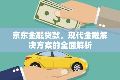 连山京东金融贷款，现代金融解决方案的全面解析