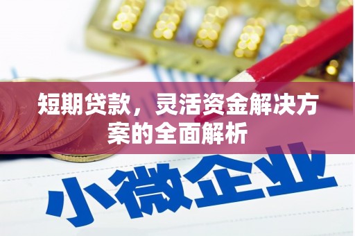 连山短期贷款，灵活资金解决方案的全面解析