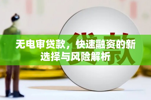 连山无电审贷款，快速融资的新选择与风险解析