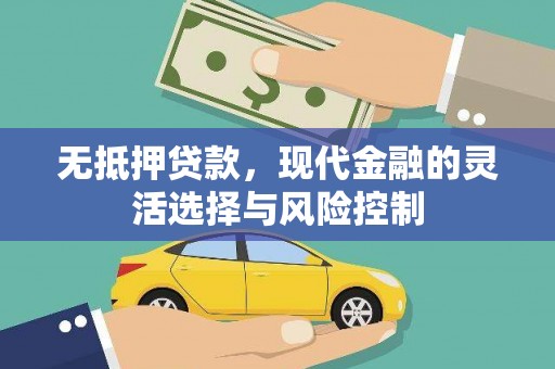 连山无抵押贷款，现代金融的灵活选择与风险控制