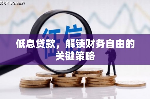 连山低息贷款，解锁财务自由的关键策略