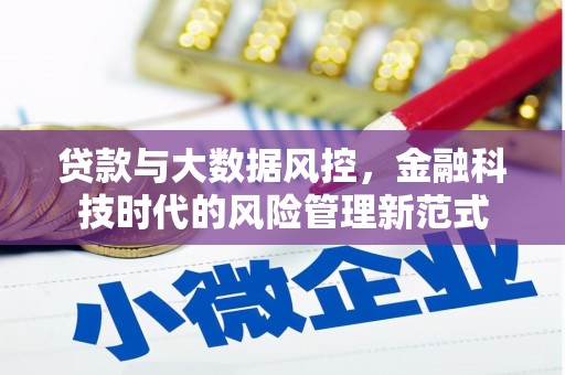 连山贷款与大数据风控，金融科技时代的风险管理新范式
