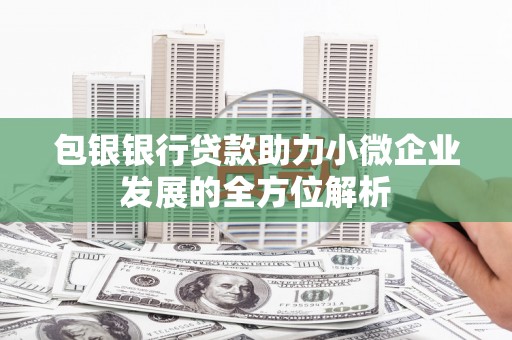 连山包银银行贷款助力小微企业发展的全方位解析
