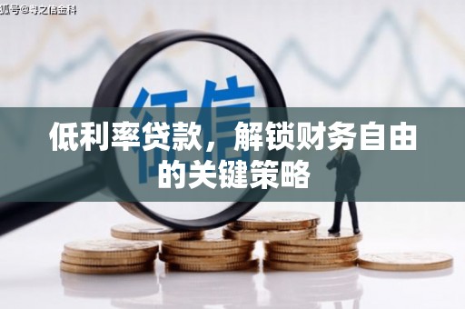 连山低利率贷款，解锁财务自由的关键策略