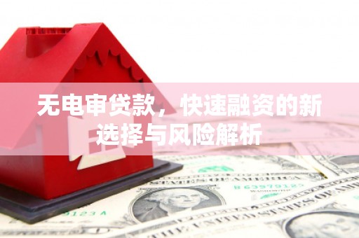 连山无电审贷款，快速融资的新选择与风险解析