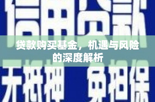 连山贷款购买基金，机遇与风险的深度解析