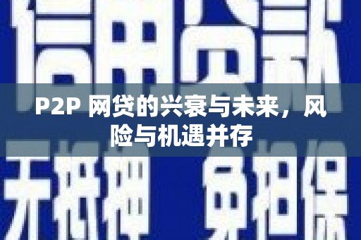 连山P2P 网贷的兴衰与未来，风险与机遇并存