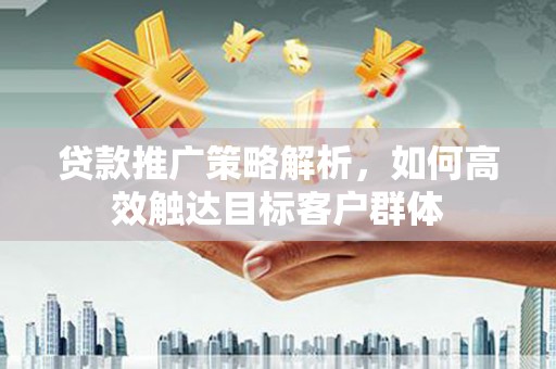 连山贷款推广策略解析，如何高效触达目标客户群体