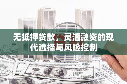 连山无抵押贷款，灵活融资的现代选择与风险控制