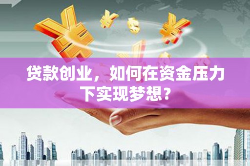 连山贷款创业，如何在资金压力下实现梦想？