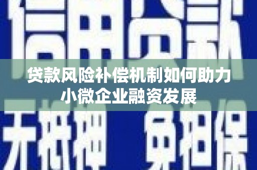 连山贷款风险补偿机制如何助力小微企业融资发展