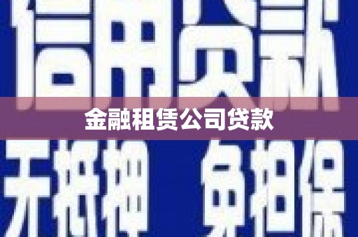 连山金融租赁公司贷款