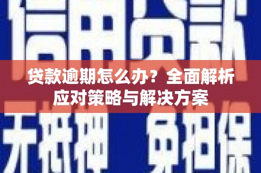 连山贷款逾期怎么办？全面解析应对策略与解决方案
