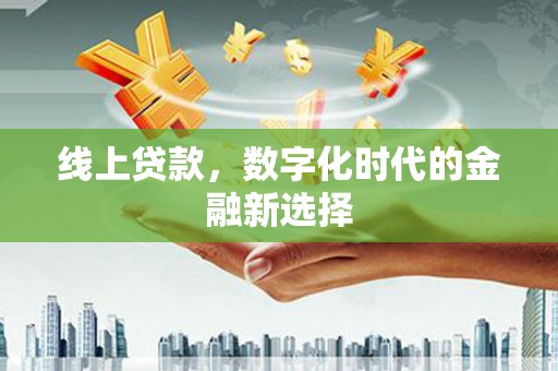 连山线上贷款，数字化时代的金融新选择