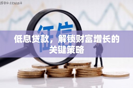 连山低息贷款，解锁财富增长的关键策略