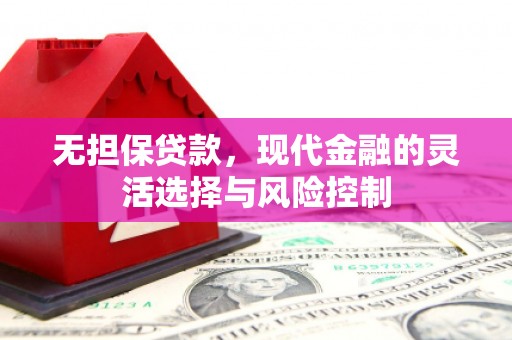 连山无担保贷款，现代金融的灵活选择与风险控制
