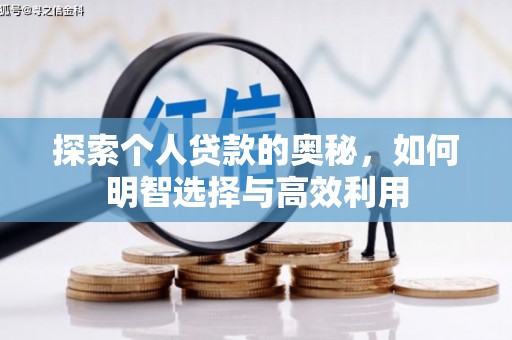 连山探索个人贷款的奥秘，如何明智选择与高效利用