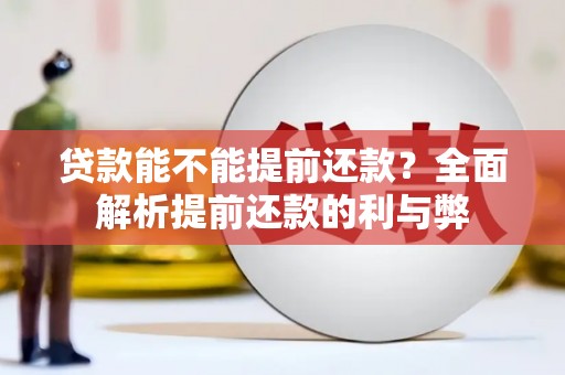 连山贷款能不能提前还款？全面解析提前还款的利与弊