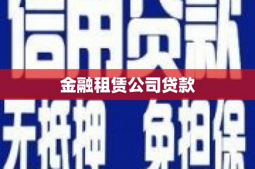 连山金融租赁公司贷款