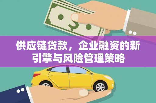 连山供应链贷款，企业融资的新引擎与风险管理策略
