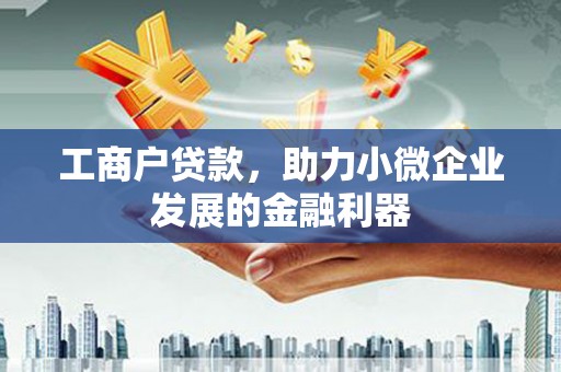 连山工商户贷款，助力小微企业发展的金融利器