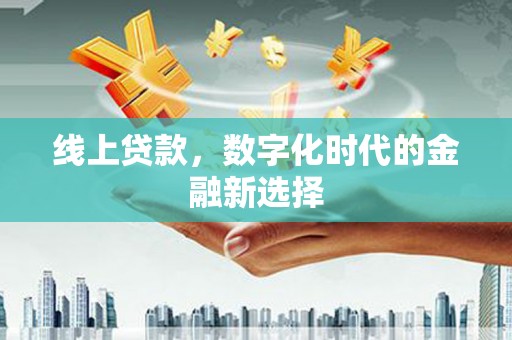 连山线上贷款，数字化时代的金融新选择