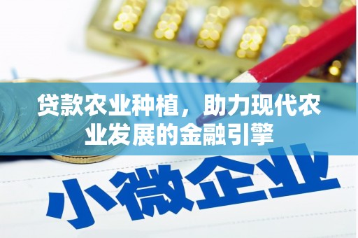 连山贷款农业种植，助力现代农业发展的金融引擎
