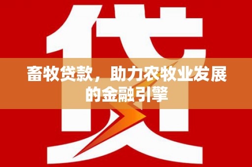 连山畜牧贷款，助力农牧业发展的金融引擎