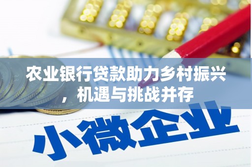 连山农业银行贷款助力乡村振兴，机遇与挑战并存