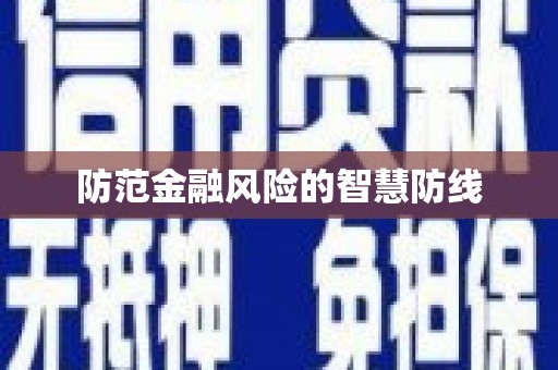连山防范金融风险的智慧防线